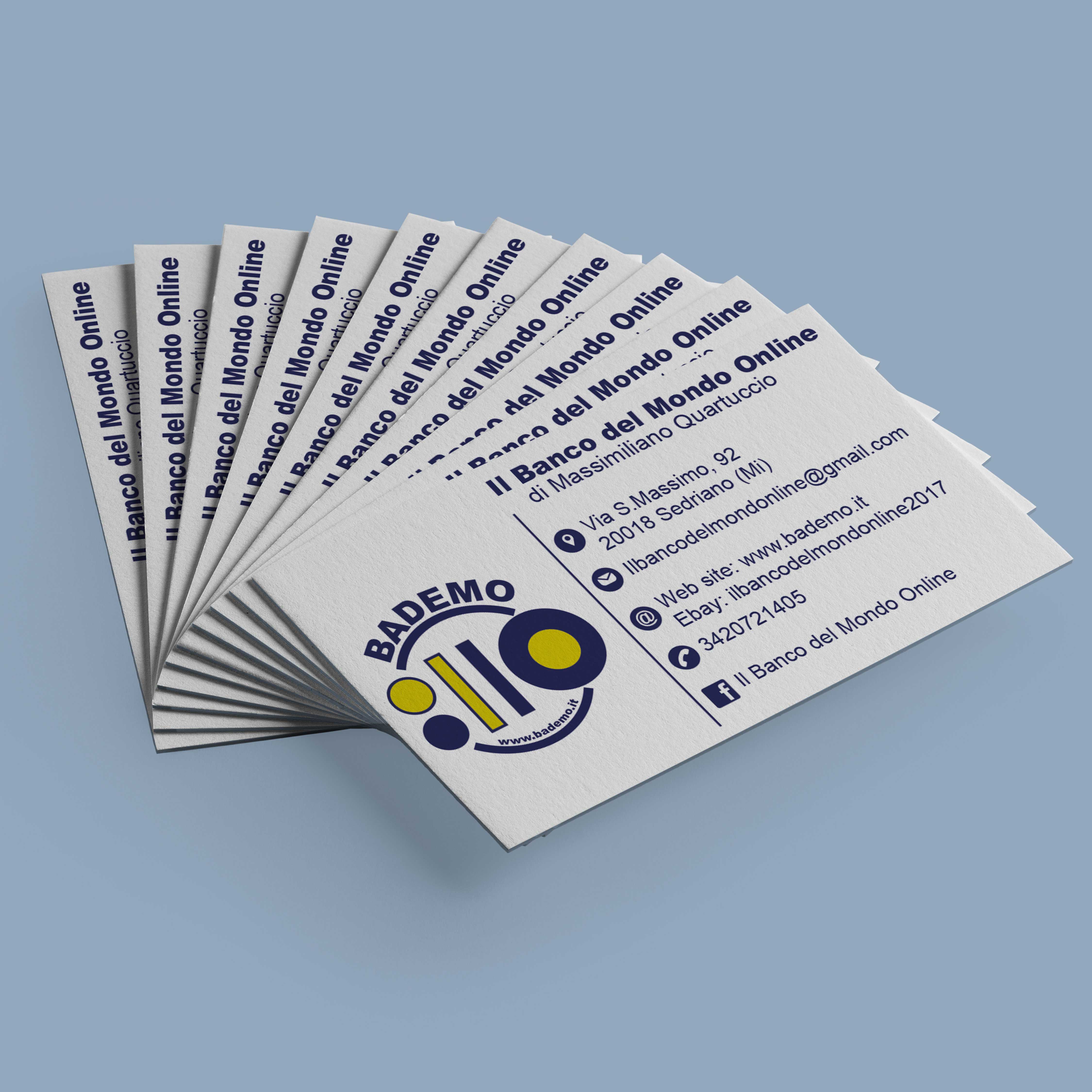 Third slide Bademo  business card